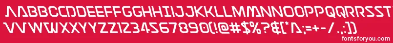 Discotechialeft Font – White Fonts on Red Background