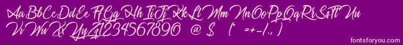 More about JourneyToThailand Font JourneyToThailand Font – Pink Fonts on Purple Background