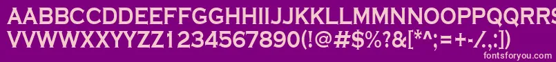 ACoppergothtitulBold Font – Pink Fonts on Purple Background