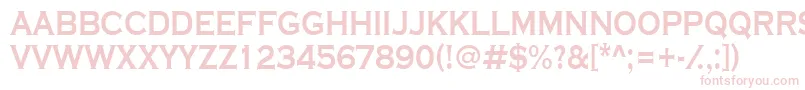 ACoppergothtitulBold Font – Pink Fonts on White Background
