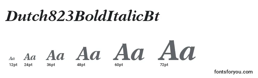 Dutch823BoldItalicBt Font Sizes
