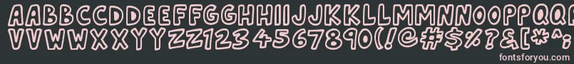 Asteroid7337 Font – Pink Fonts on Black Background