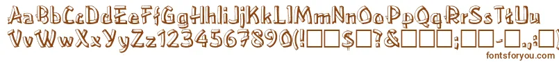 LowerEastsideRegular Font – Brown Fonts on White Background