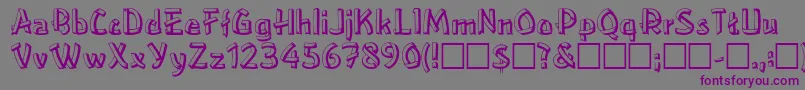 LowerEastsideRegular Font – Purple Fonts on Gray Background