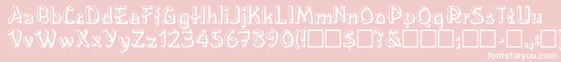 LowerEastsideRegular Font – White Fonts on Pink Background