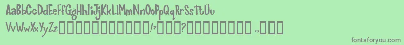 フォントJoinks – 緑の背景に灰色の文字