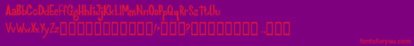 Joinks Font – Red Fonts on Purple Background