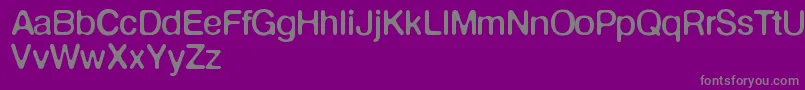Шрифт Defontenormale – серые шрифты на фиолетовом фоне