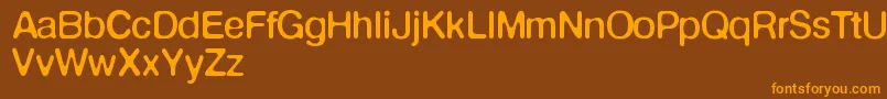 Defontenormale Font – Orange Fonts on Brown Background