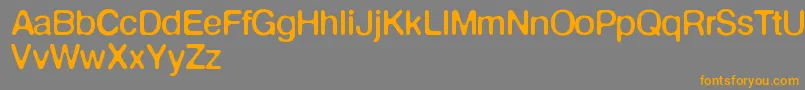 Defontenormale Font – Orange Fonts on Gray Background