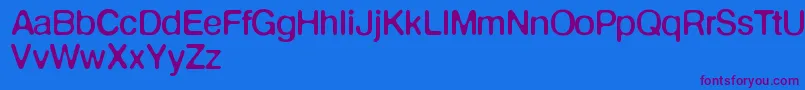 Defontenormale Font – Purple Fonts on Blue Background