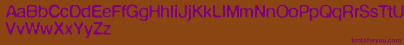 Шрифт Defontenormale – фиолетовые шрифты на коричневом фоне