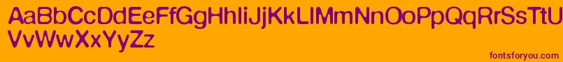 Defontenormale Font – Purple Fonts on Orange Background