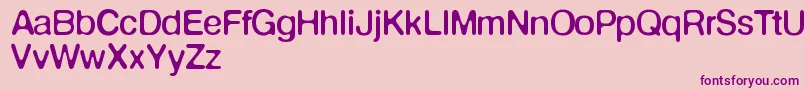 Шрифт Defontenormale – фиолетовые шрифты на розовом фоне