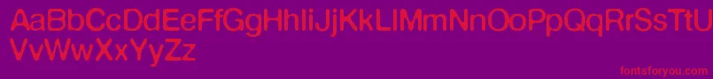 Defontenormale Font – Red Fonts on Purple Background