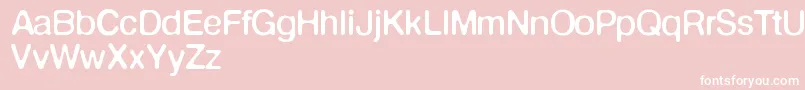 Defontenormale Font – White Fonts on Pink Background