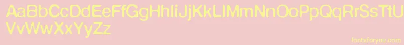 Defontenormale Font – Yellow Fonts on Pink Background