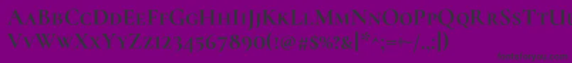 Czcionka CormorantscBold – czarne czcionki na fioletowym tle