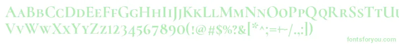 CormorantscBold Font – Green Fonts on White Background