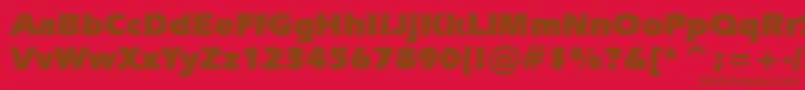 ErasUltraBt Font – Brown Fonts on Red Background