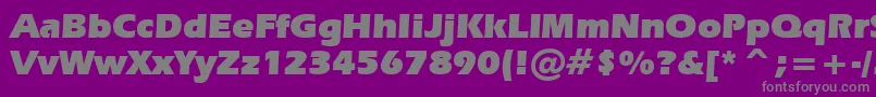 Więcej informacji o czcionce ErasUltraBt Czcionka ErasUltraBt – szare czcionki na fioletowym tle