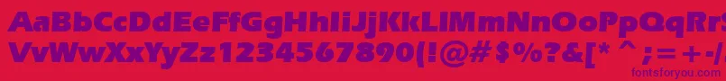 ErasUltraBt Font – Purple Fonts on Red Background