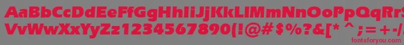 Шрифт ErasUltraBt – красные шрифты на сером фоне