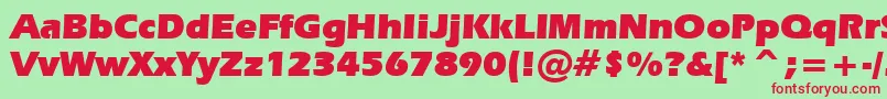 ErasUltraBt Font – Red Fonts on Green Background