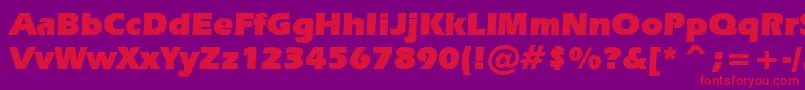 ErasUltraBt Font – Red Fonts on Purple Background