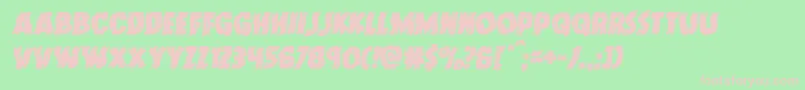 Doktermonstrowarpital Font – Pink Fonts on Green Background