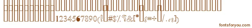 Шрифт OldAnticOutline – коричневые шрифты на белом фоне
