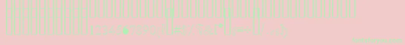 OldAnticOutline Font – Green Fonts on Pink Background