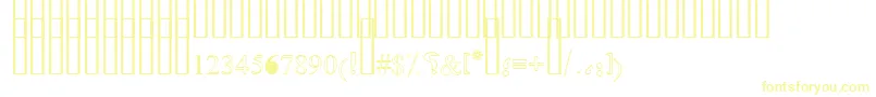 OldAnticOutline-fontti – keltaiset fontit