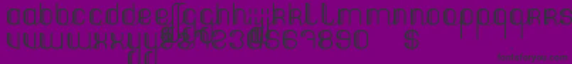 StreetHunter Font – Black Fonts on Purple Background