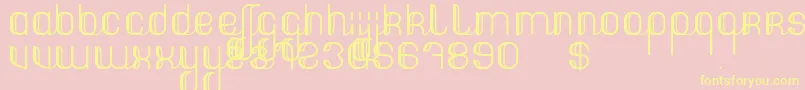 StreetHunter-Schriftart – Gelbe Schriften auf rosa Hintergrund