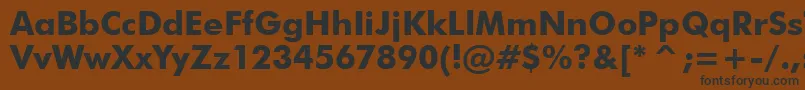 VanielMd Font – Black Fonts on Brown Background