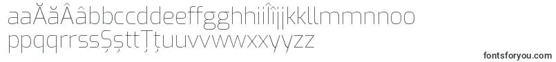 ExoThin-Schriftart – rumänische Schriften
