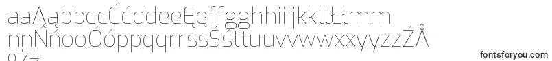 Шрифт ExoThin – польские шрифты