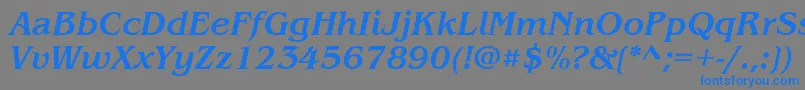 fuente ItcBenguiatMediumItalic – Fuentes Azules Sobre Fondo Gris