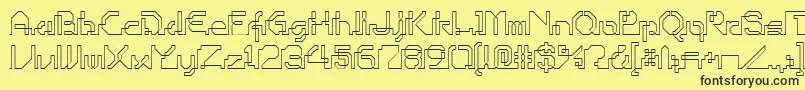 Ohiop ffy Font – Black Fonts on Yellow Background