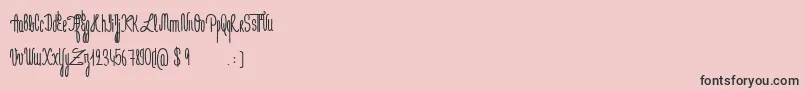 Weitere Informationen zur JeNaimePasLeLundiBold-Schriftart JeNaimePasLeLundiBold-Schriftart – Schwarze Schriften auf rosa Hintergrund
