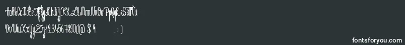 JeNaimePasLeLundiBoldフォントについての詳細 フォントJeNaimePasLeLundiBold – 黒い背景に白い文字