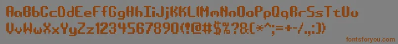 Aesymatt Font – Brown Fonts on Gray Background