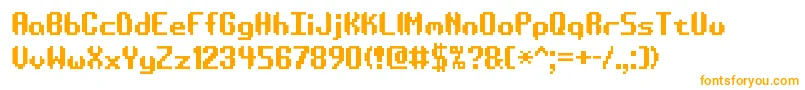 Шрифт Aesymatt – оранжевые шрифты