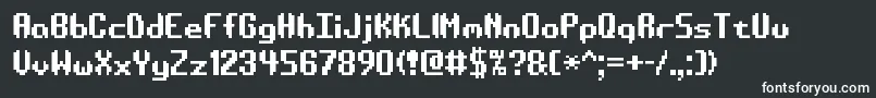 Aesymatt Font – White Fonts on Black Background