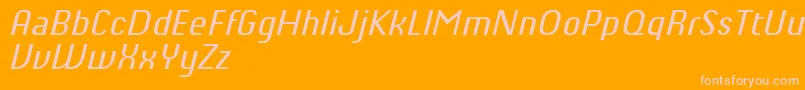 ChiqReducedItalic Font – Pink Fonts on Orange Background
