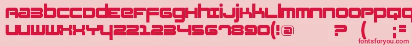 Fatsans Font – Red Fonts on Pink Background