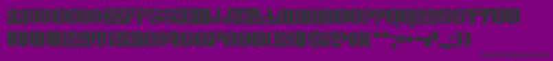 ManDown Font – Black Fonts on Purple Background