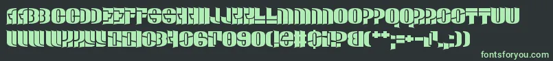 フォントManDown – 黒い背景に緑の文字