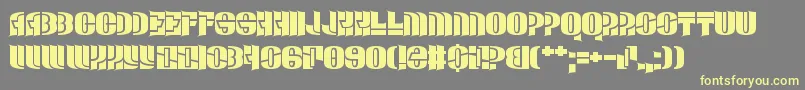 ManDown Font – Yellow Fonts on Gray Background